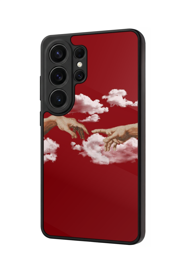 Samsung Galaxy S26 Ultra Uyumlu Kirmizi Tasarımlı Glossy Premium Kılıf