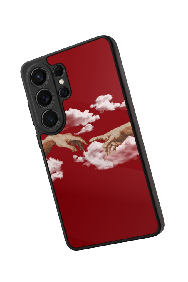 Samsung Galaxy S26 Ultra Uyumlu Kirmizi Tasarımlı Glossy Premium Kılıf