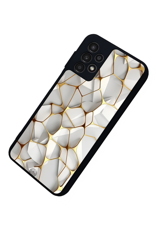Samsung Galaxy A13 Uyumlu Mermer Marble Tasarımlı Glossy Premium Kılıf