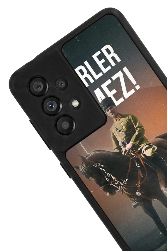 Samsung Galaxy A73 Uyumlu Mustafa Kemal Ataturk Tasarımlı Glossy Premium Kılıf