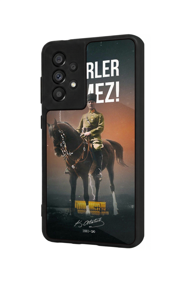 Samsung Galaxy A73 Uyumlu Mustafa Kemal Ataturk Tasarımlı Glossy Premium Kılıf