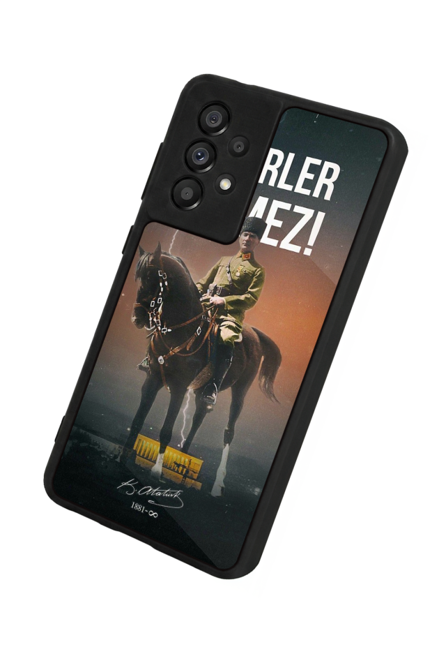 Samsung Galaxy A73 Uyumlu Mustafa Kemal Ataturk Tasarımlı Glossy Premium Kılıf