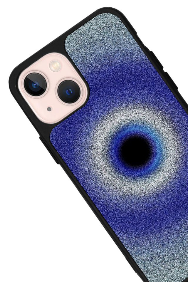 iPhone 13 Mini Uyumlu Nazar Tasarımlı Glossy Premium Kılıf
