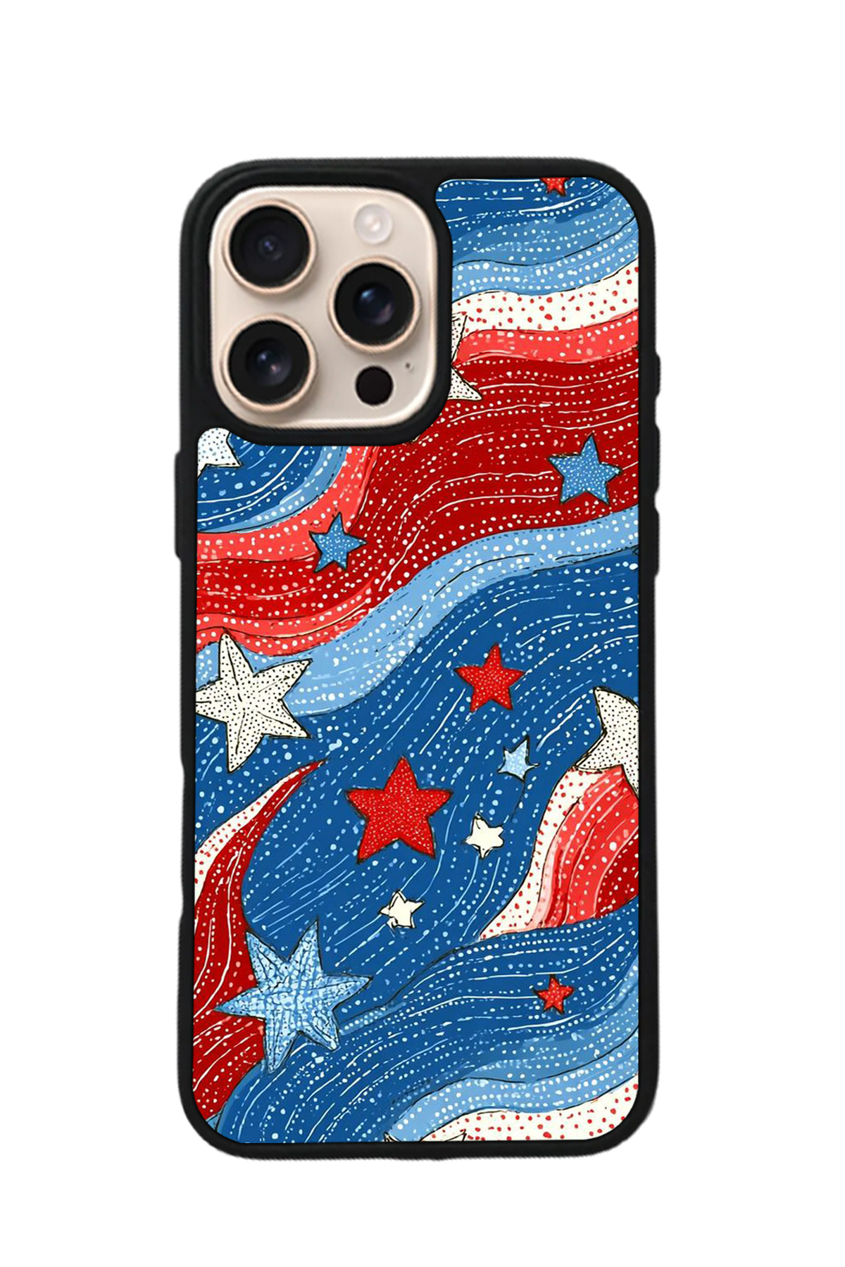 iPhone 16 Pro Max Uyumlu Retro Yildizlar Tasarımlı Glossy Premium Kılıf