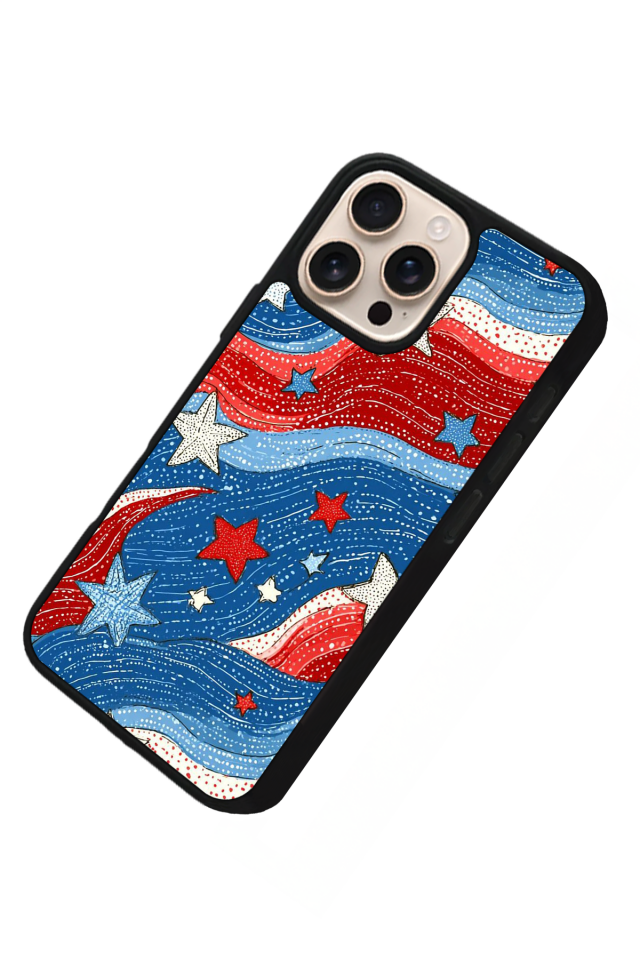 iPhone 16 Pro Max Uyumlu Retro Yildizlar Tasarımlı Glossy Premium Kılıf