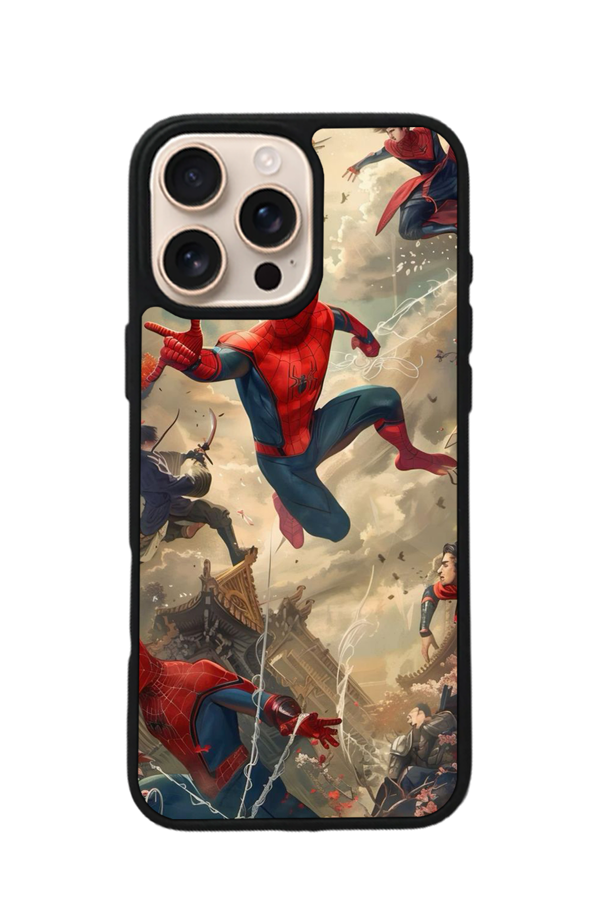 iPhone 14 Pro Max Uyumlu Spider Man ( Örümcek Adam ) Tasarımlı Glossy Premium Kılıf