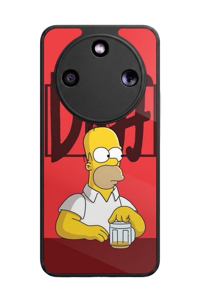 Honor Magic 8 Lite Uyumlu The Simpsons Tasarımlı Glossy Premium Kılıf