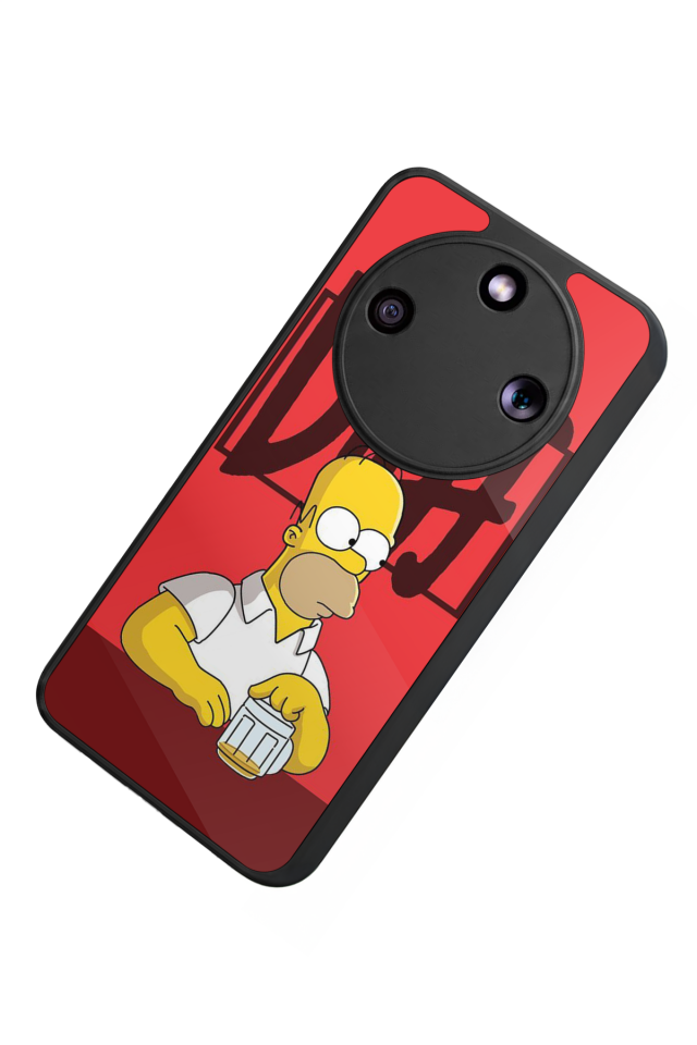 Honor Magic 8 Lite Uyumlu The Simpsons Tasarımlı Glossy Premium Kılıf