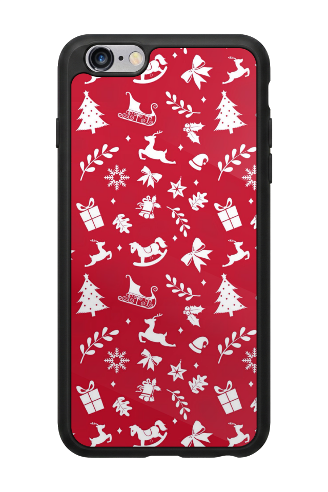 iPhone 6s Plus Uyumlu Yilbasi Christmas Tasarımlı Glossy Premium Kılıf