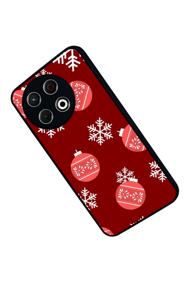 Tecno Spark 30 Pro Uyumlu Yilbasi Christmas Tasarımlı Glossy Premium Kılıf