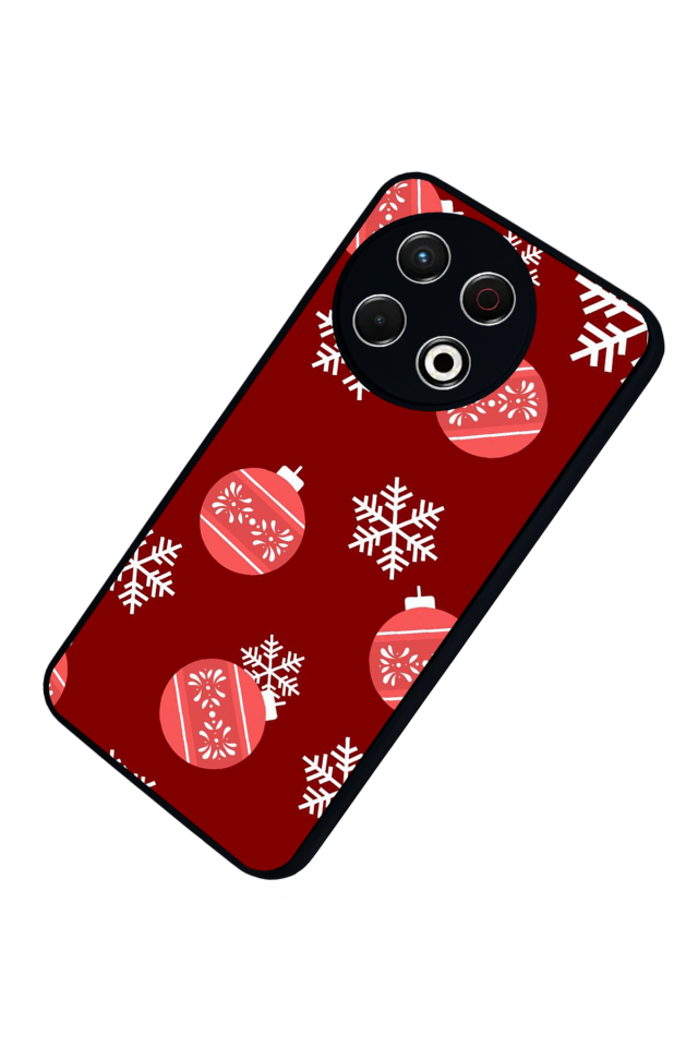 Tecno Spark 30 Pro Uyumlu Yilbasi Christmas Tasarımlı Glossy Premium Kılıf