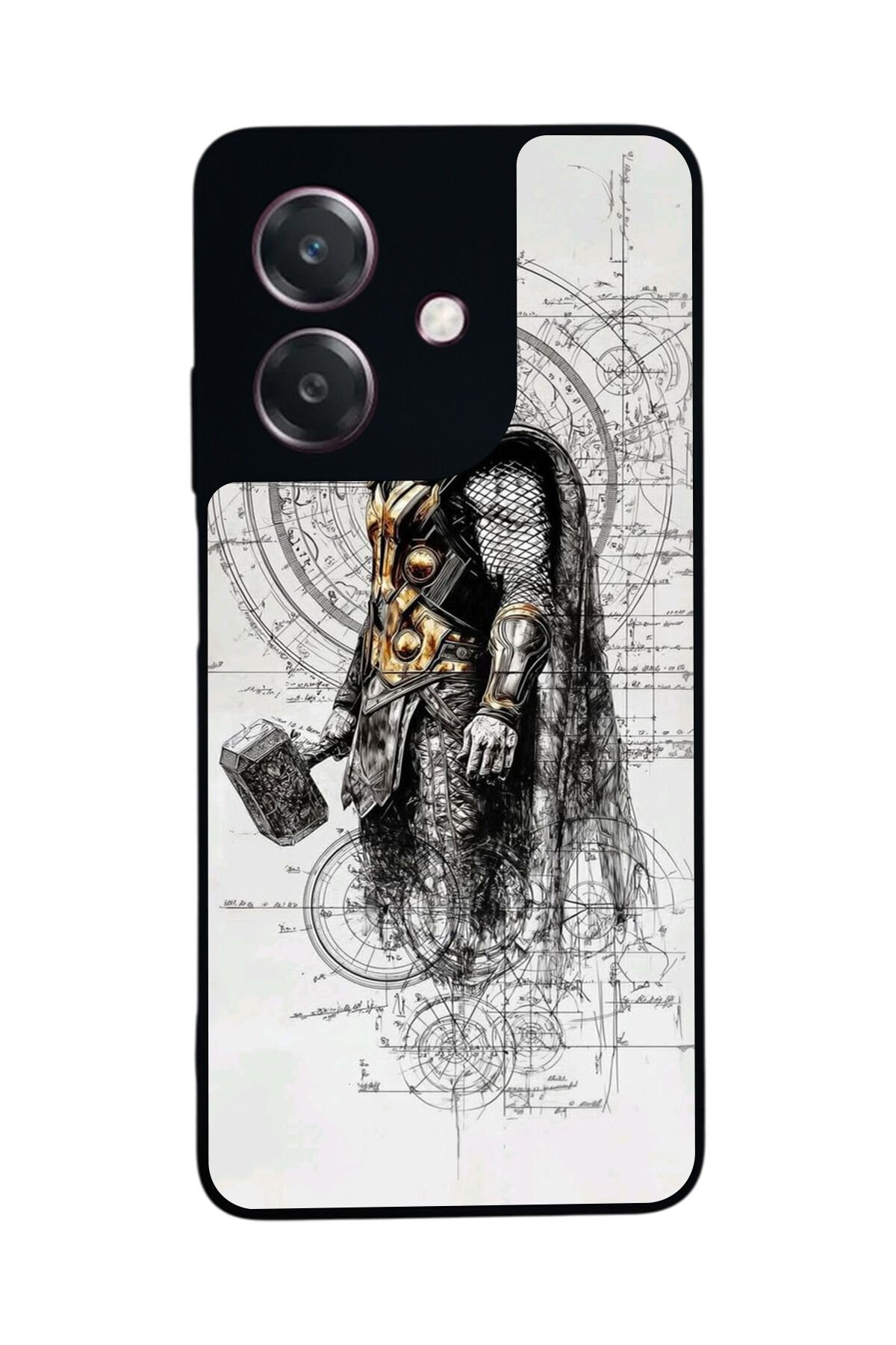 Oppo A3 5G Uyumlu Thor Tasarımlı Glossy Premium Kılıf