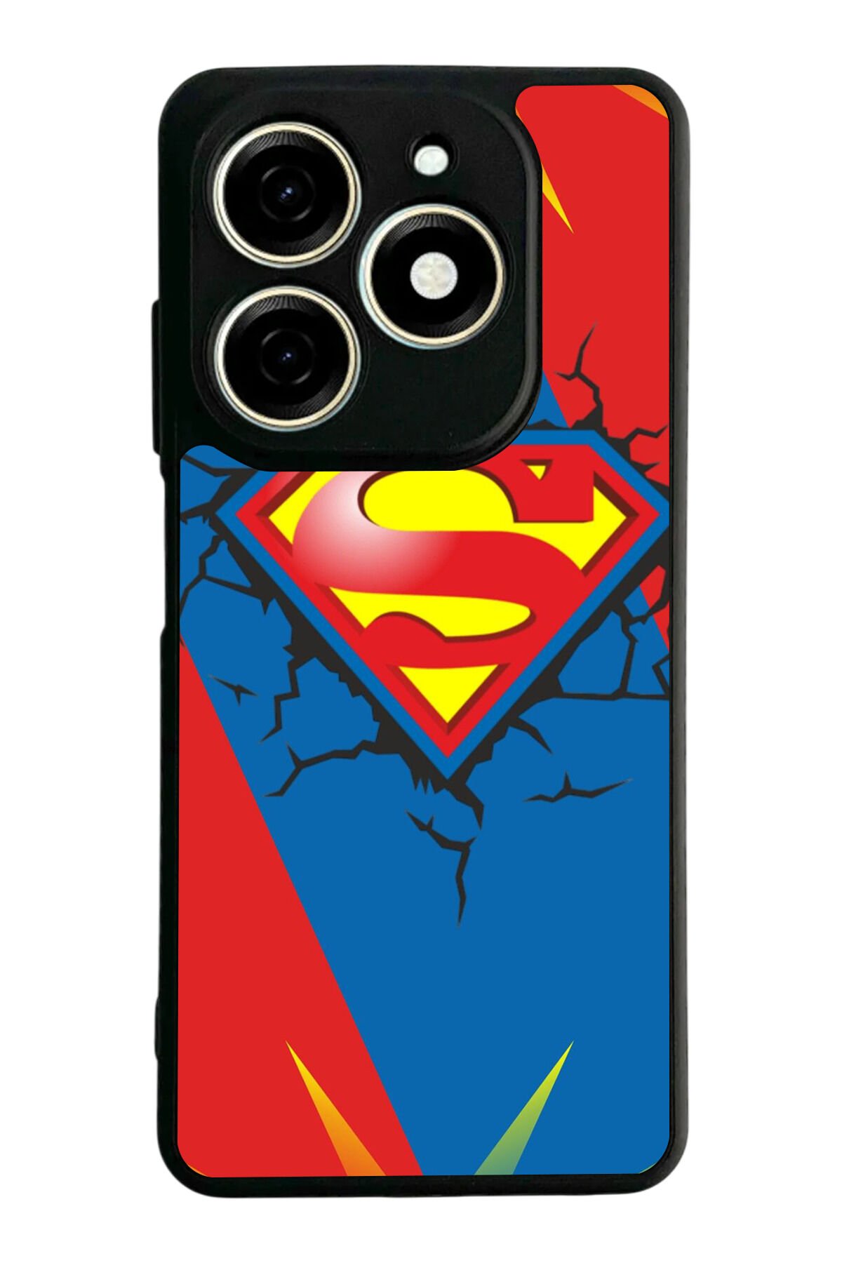 Tecno Spark 20/20C Uyumlu Superman Tasarımlı Glossy Premium Kılıf