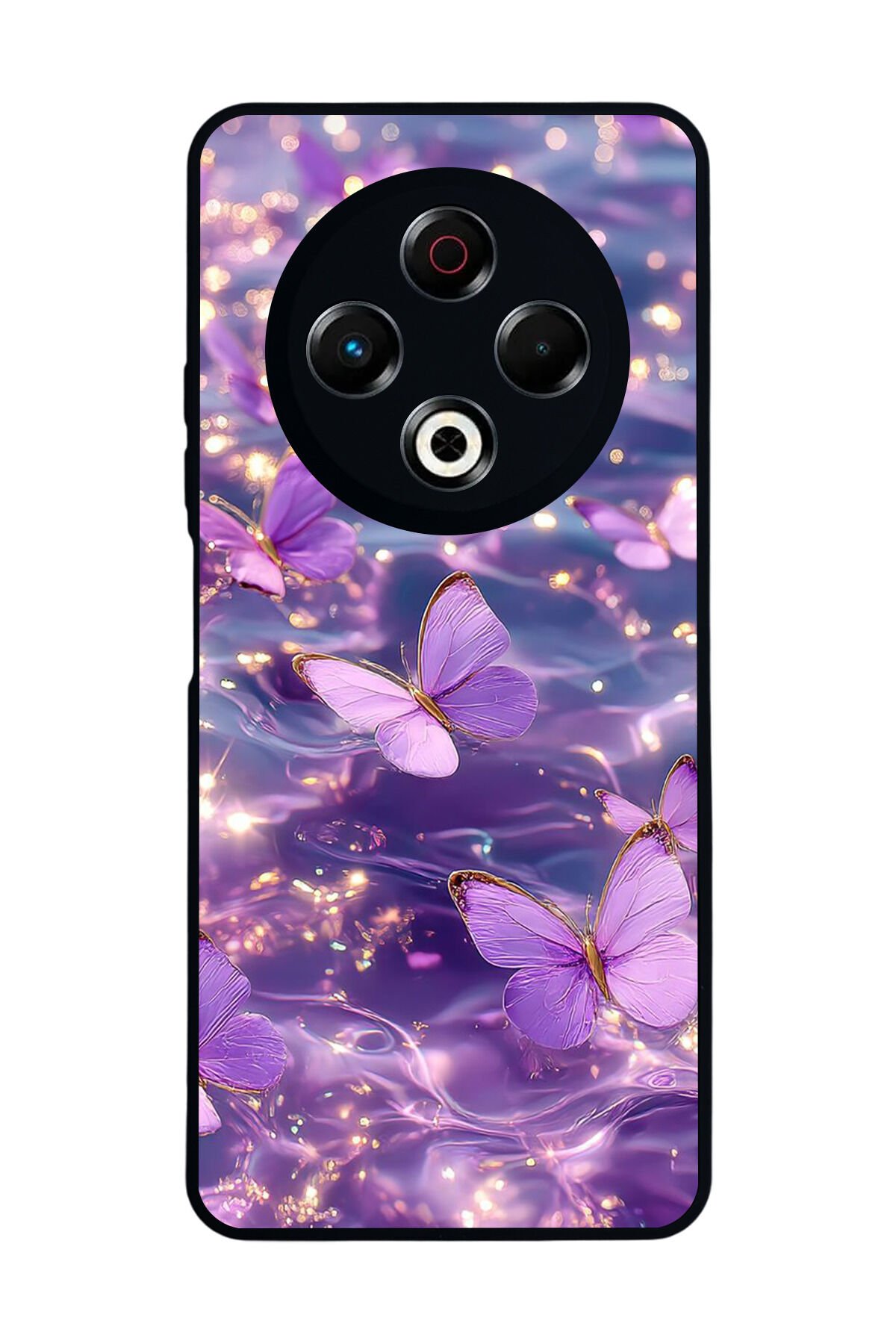 Tecno Spark 30 Uyumlu Kelebek Tasarımlı Glossy Premium Kılıf