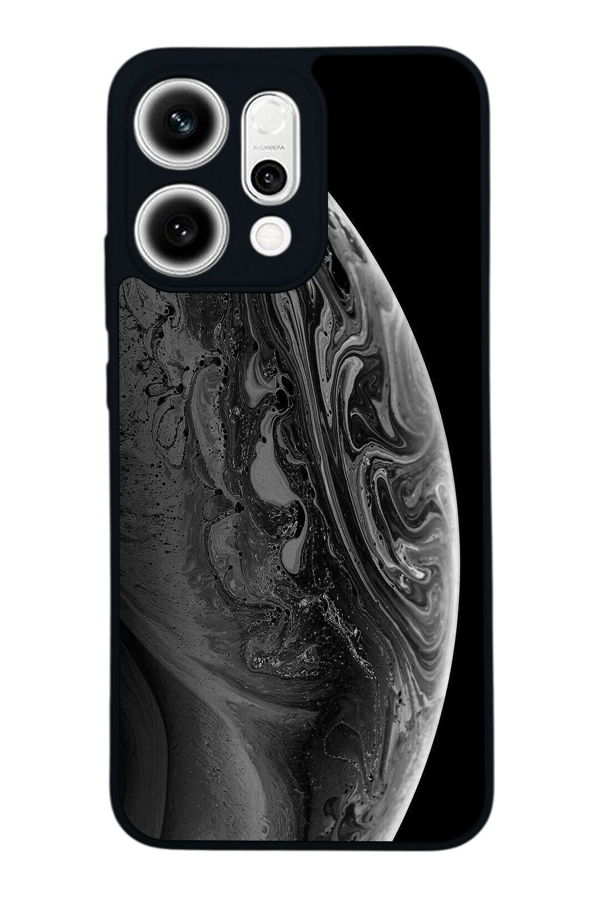 Oppo Reno 14 Uyumlu Ay Tasarımlı Glossy Premium Kılıf