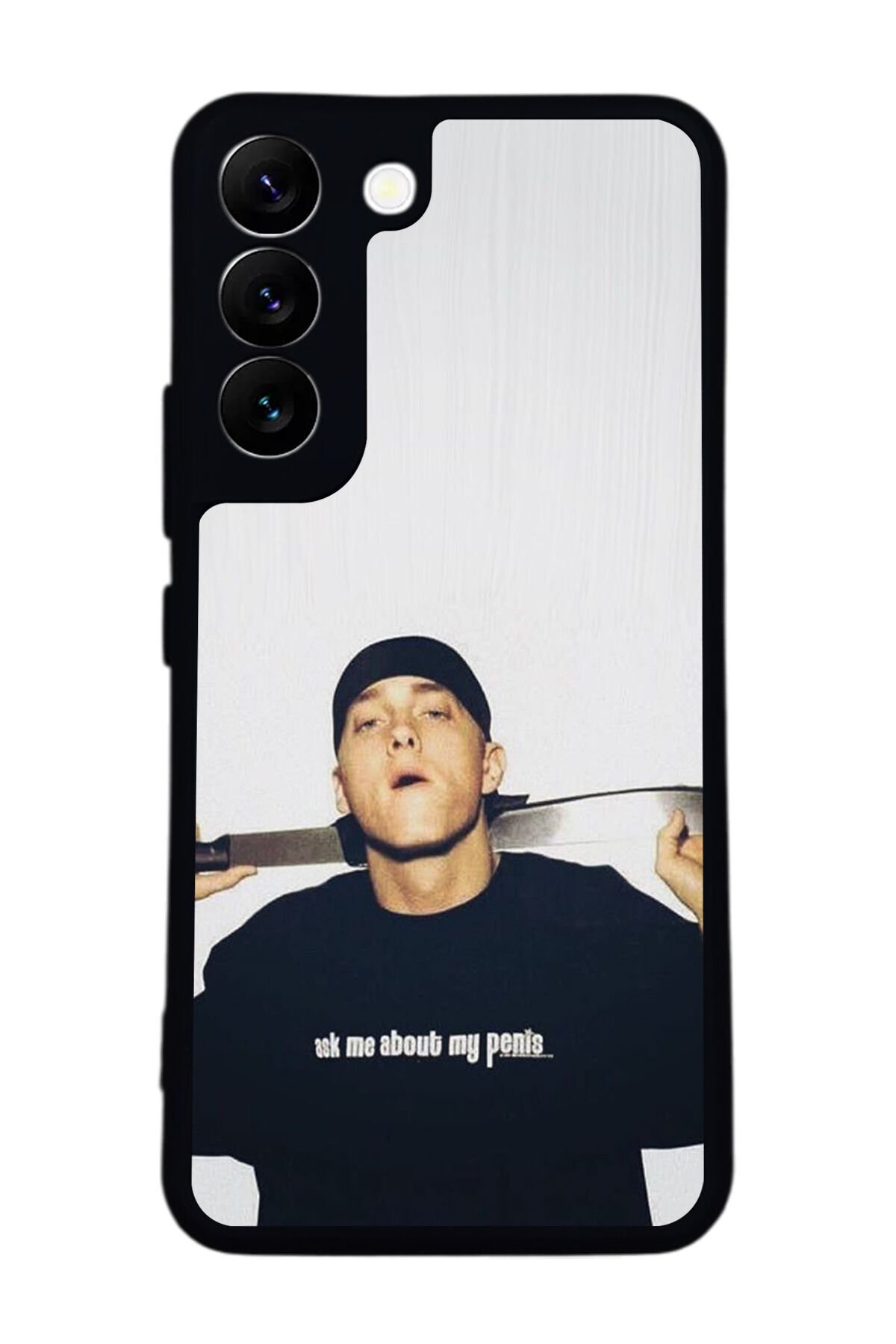 Samsung Galaxy S22 Uyumlu Eminem Tasarımlı Glossy Premium Kılıf
