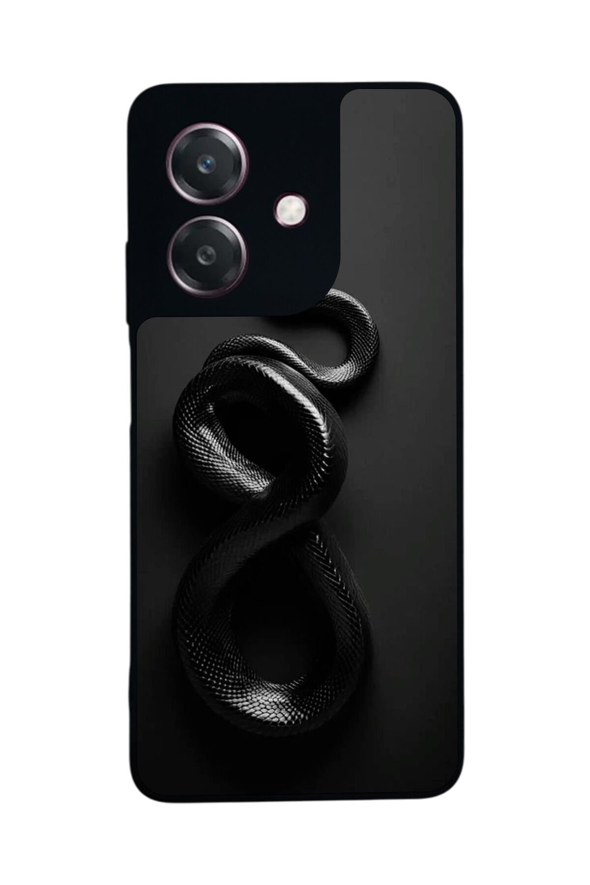 Oppo A3 5G Uyumlu Yılan Tasarımlı Glossy Premium Kılıf