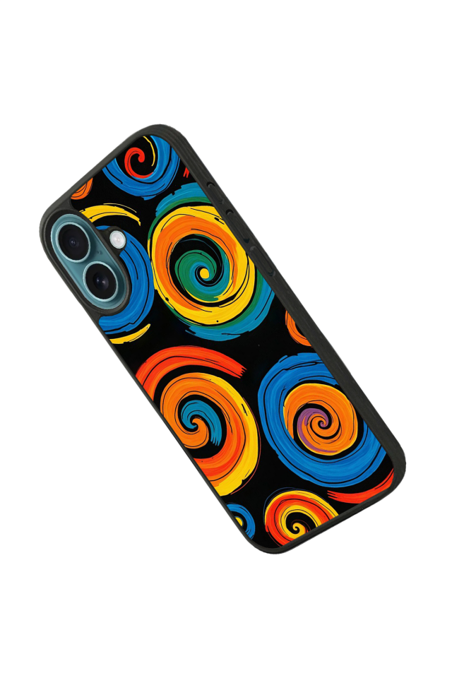 iPhone 16 Plus Uyumlu Abstract Tasarımlı Glossy Premium Kılıf