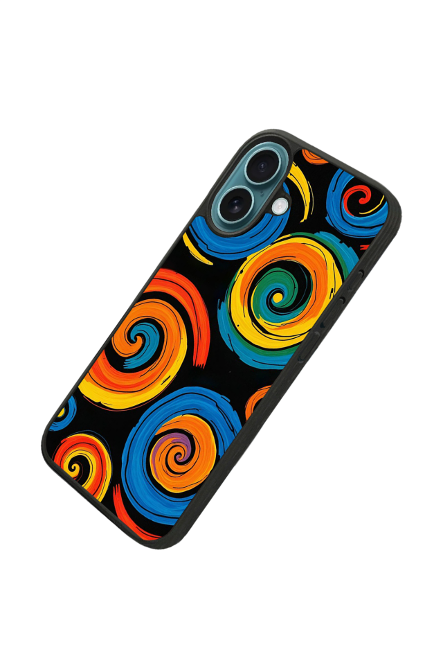 iPhone 16 Plus Uyumlu Abstract Tasarımlı Glossy Premium Kılıf
