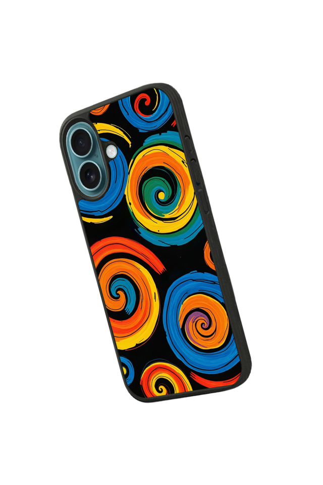 iPhone 16 Plus Uyumlu Abstract Tasarımlı Glossy Premium Kılıf