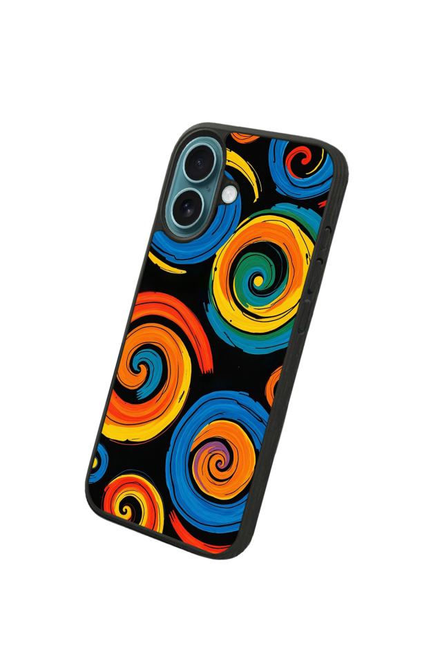 iPhone 16 Plus Uyumlu Abstract Tasarımlı Glossy Premium Kılıf
