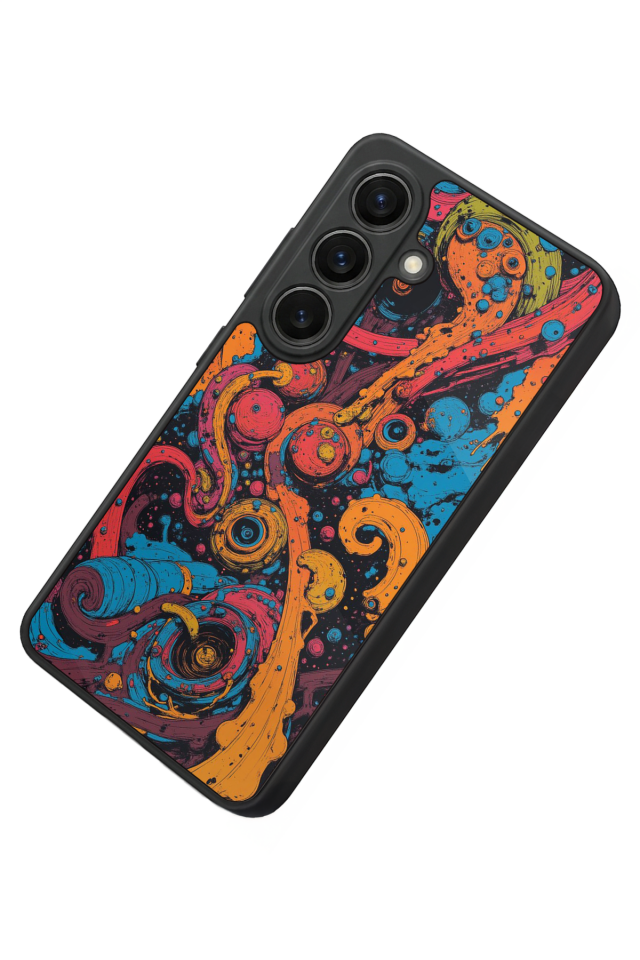 Samsung Galaxy S26 Uyumlu Abstract Tasarımlı Glossy Premium Kılıf
