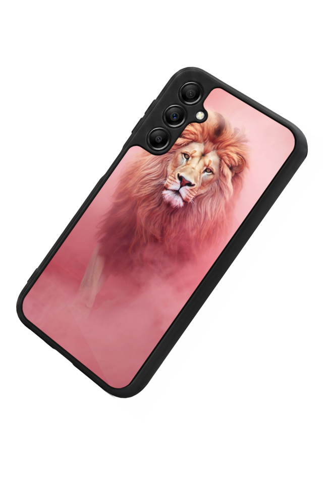 Samsung Galaxy A14 Uyumlu Aslan Tasarımlı Glossy Premium Kılıf