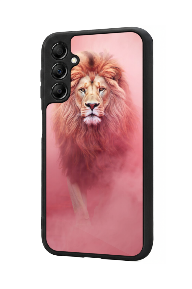 Samsung Galaxy A14 Uyumlu Aslan Tasarımlı Glossy Premium Kılıf