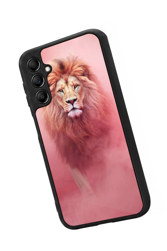 Samsung Galaxy A14 Uyumlu Aslan Tasarımlı Glossy Premium Kılıf
