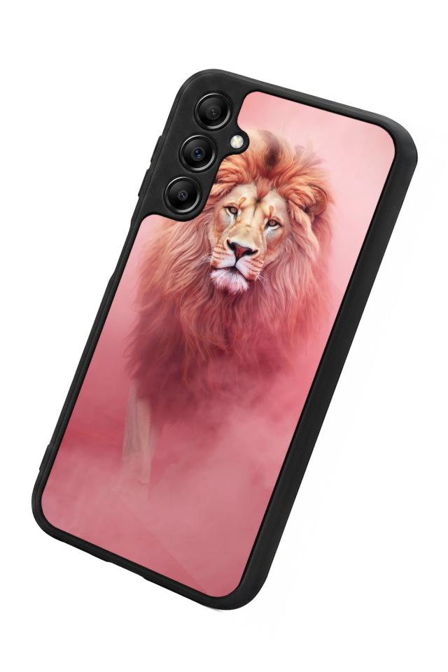 Samsung Galaxy A14 Uyumlu Aslan Tasarımlı Glossy Premium Kılıf