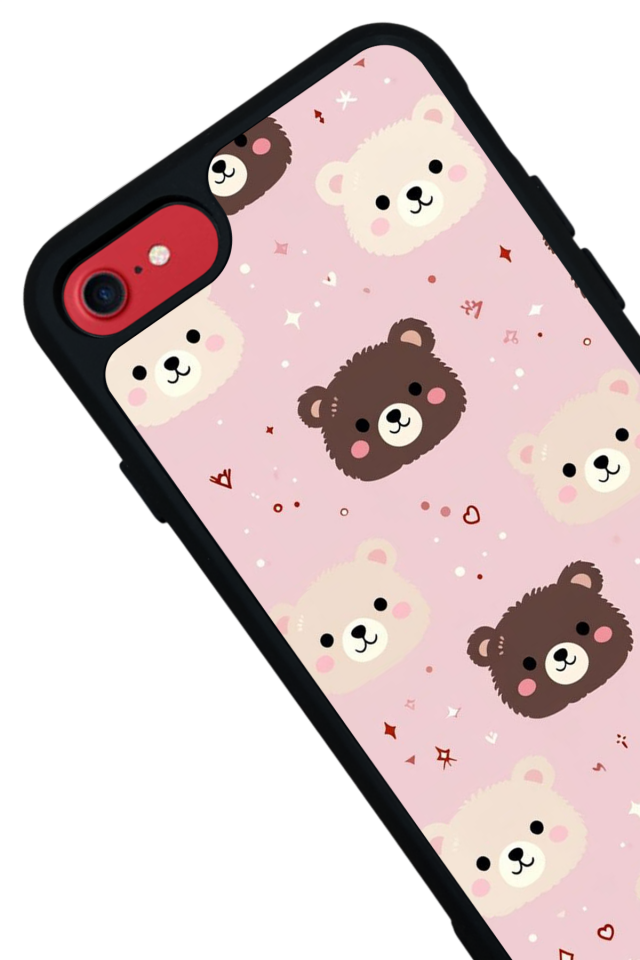 iPhone 7 Uyumlu Ayı Tasarımlı Glossy Premium Kılıf