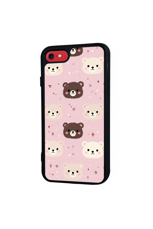 iPhone 7 Uyumlu Ayı Tasarımlı Glossy Premium Kılıf