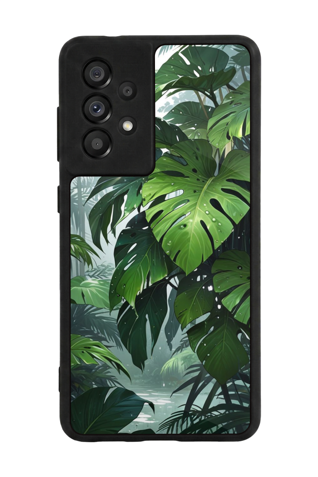 Samsung Galaxy A73 Uyumlu Botanik Tasarımlı Glossy Premium Kılıf