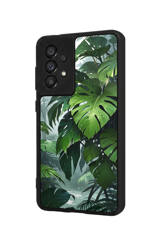 Samsung Galaxy A73 Uyumlu Botanik Tasarımlı Glossy Premium Kılıf