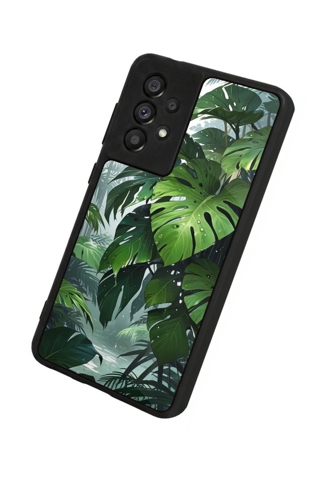 Samsung Galaxy A73 Uyumlu Botanik Tasarımlı Glossy Premium Kılıf