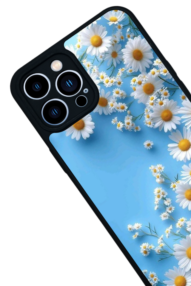 iPhone 12 Pro Max Uyumlu Cicek Tasarımlı Glossy Premium Kılıf