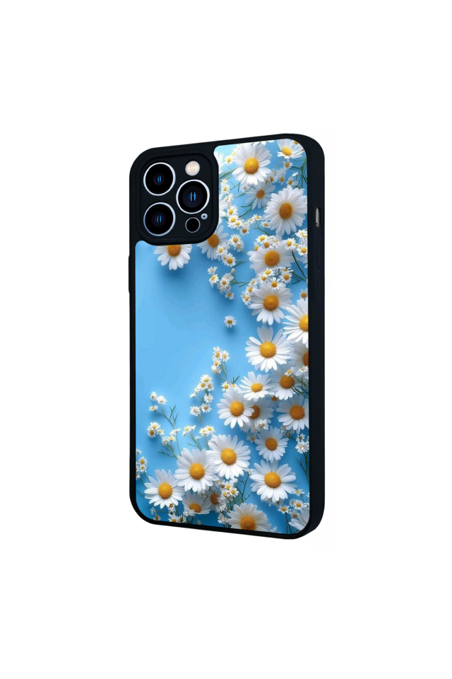 iPhone 12 Pro Max Uyumlu Cicek Tasarımlı Glossy Premium Kılıf