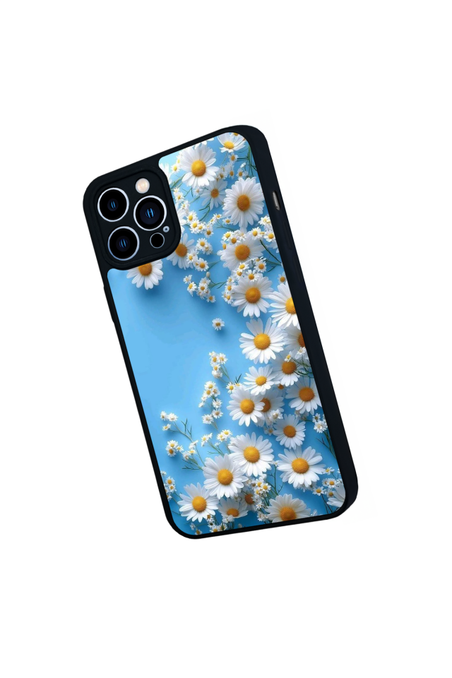 iPhone 12 Pro Max Uyumlu Cicek Tasarımlı Glossy Premium Kılıf