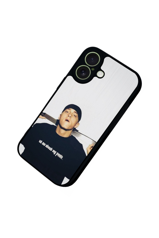 iPhone 17 Uyumlu Eminem Tasarımlı Glossy Premium Kılıf