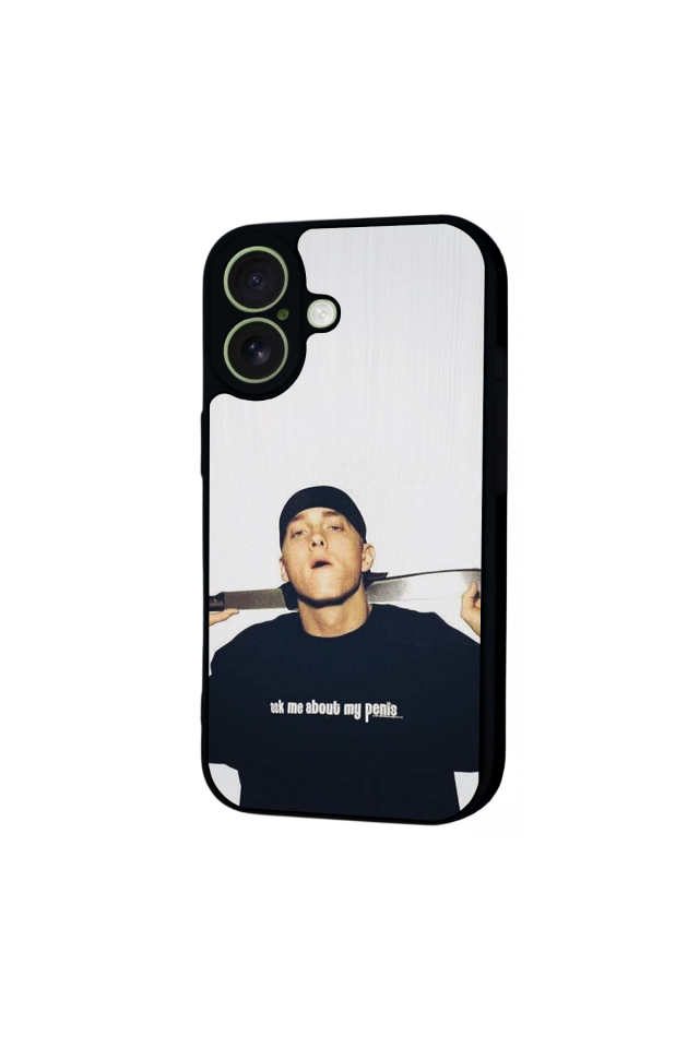 iPhone 17 Uyumlu Eminem Tasarımlı Glossy Premium Kılıf
