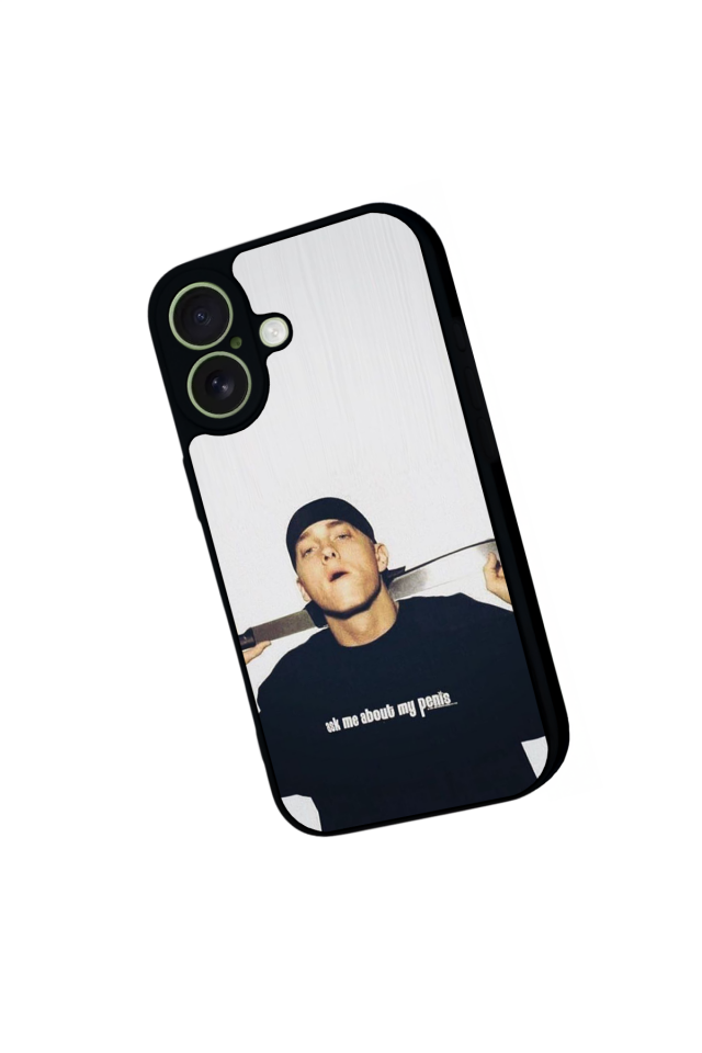 iPhone 17 Uyumlu Eminem Tasarımlı Glossy Premium Kılıf