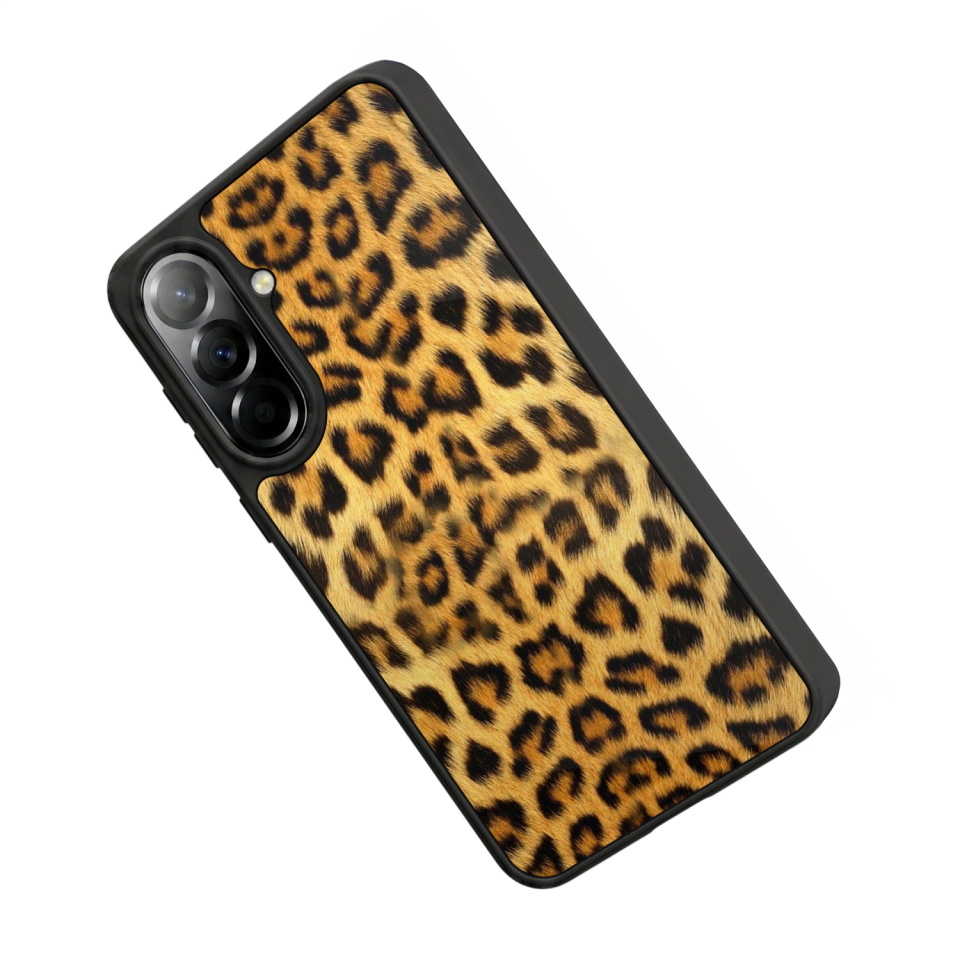 Samsung Galaxy A37 Uyumlu Leopar Tasarımlı Glossy Premium Kılıf