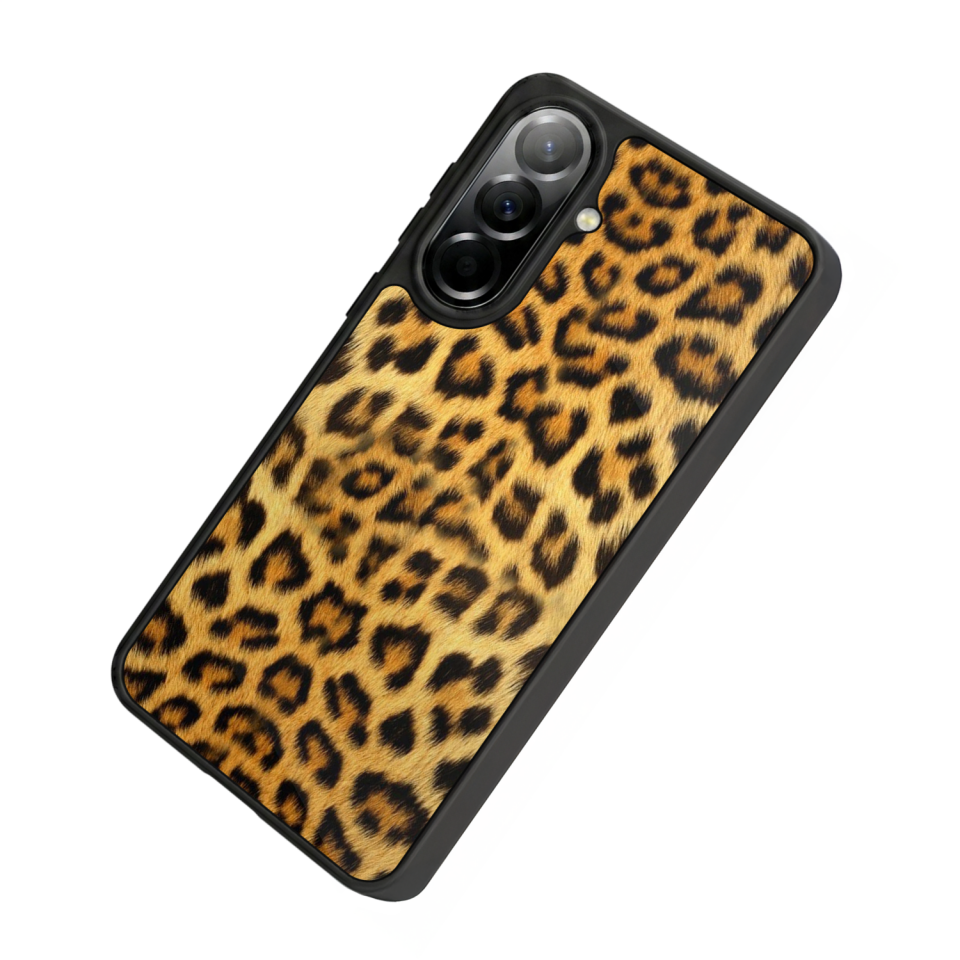 Samsung Galaxy A37 Uyumlu Leopar Tasarımlı Glossy Premium Kılıf