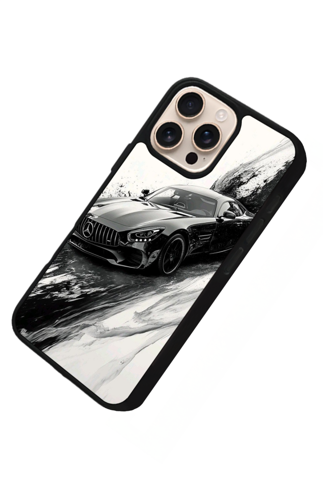 iPhone 14 Pro Uyumlu Mercedes Tasarımlı Glossy Premium Kılıf