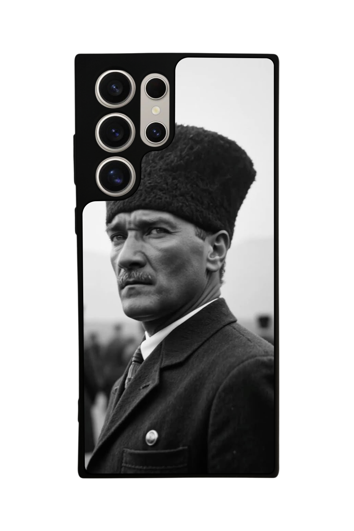 Samsung Galaxy S22 Ultra Uyumlu Mustafa Kemal Ataturk Tasarımlı Glossy Premium Kılıf