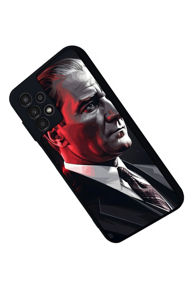 Samsung Galaxy A23 Uyumlu Mustafa Kemal Ataturk Tasarımlı Glossy Premium Kılıf