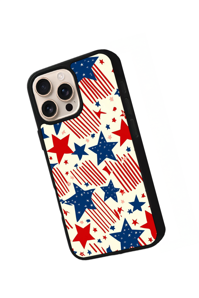 iPhone 16 Pro Max Uyumlu Retro Yildizlar Tasarımlı Glossy Premium Kılıf