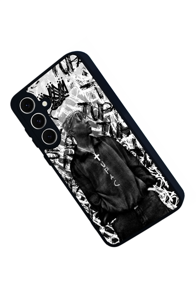 Samsung Galaxy S24 FE Uyumlu Tupac Tasarımlı Glossy Premium Kılıf