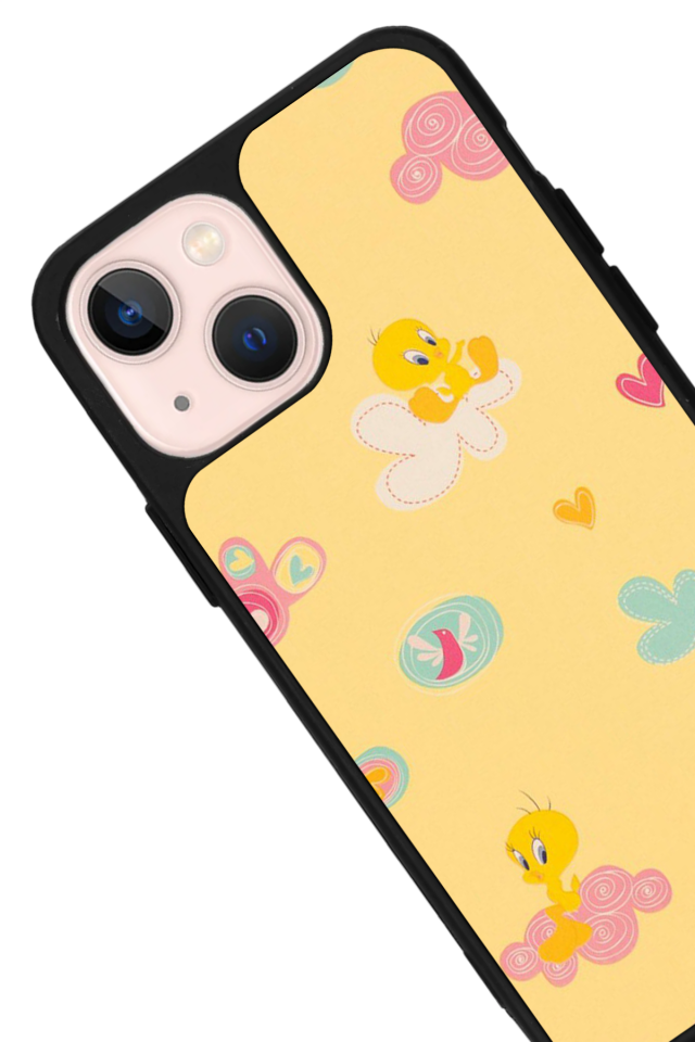 iPhone 13/14 Uyumlu Tweety Tasarımlı Glossy Premium Kılıf