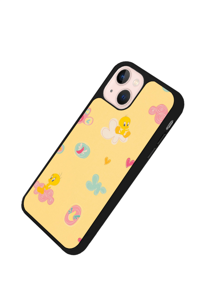 iPhone 13/14 Uyumlu Tweety Tasarımlı Glossy Premium Kılıf